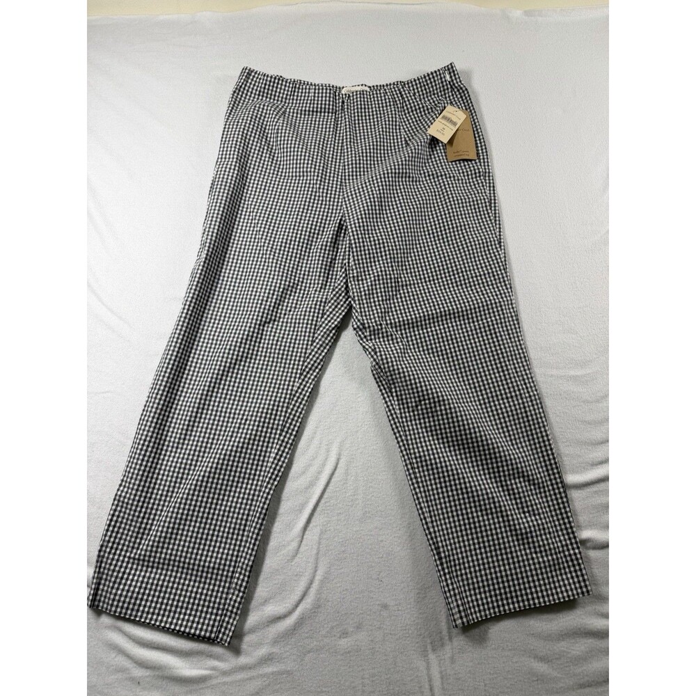 Coldwater Creek Women’s Cropped Pants Size 10 Black & White $59 NEW 552